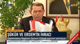 Dursun Özbek'ten Şükür ve Erdem Açıklaması