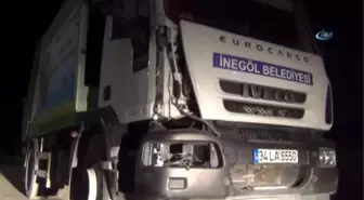 Motosiklet ile Çöp Kamyonu Çarpıştı: 1 Ağır Yaralı