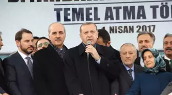 Erdoğan, Merkez Cami'nin Temel Atma Törenine Katıldı