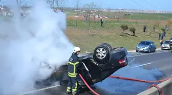 Tekirdağ'da Zincirleme Trafik Kazasında 3 Kişi Yaralandı