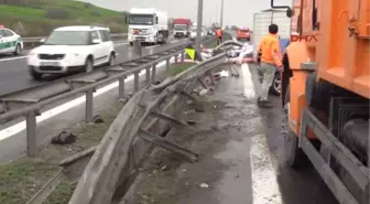 Tem'de Kaza; Trafik Yoğunluğu Yaşanıyor