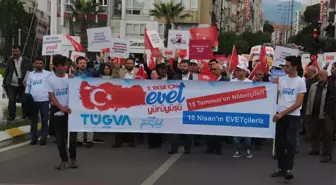 Tügva'dan Aydın'da Mehterli 'Evet' Yürüyüşü