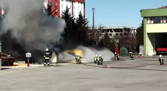 Neü İtfaiyecilik Bölümü Eğitimlerine Tatbikatlarla Devam Ediyor