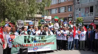 Hatay'da Memur-Sen'den İdlib İçin Protesto