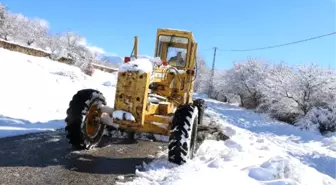 Nisan Karı Ağrı'da Köy Yolunu Kapattı