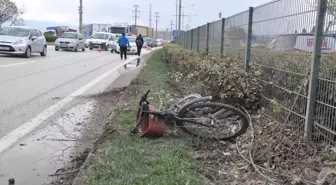 Otomobilin Çarptığı Bisiklet Sürücüsü Ağır Yaralandı