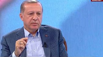 Cumhurbaşkanı Erdoğan, Canlı Yayında