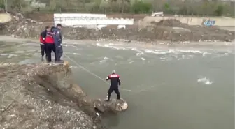 Yeşilırmak'a Uçan Otomobil Çıkarıldı, Sürücü Bulunamadı