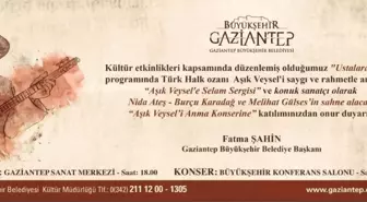 Aşık Veysel Gaziantep'te Anılacak