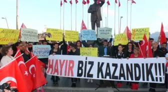 Marmaris'te Ysk'ya 'Hayır' Eylemi