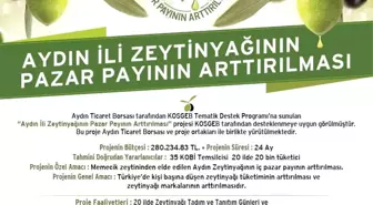 Aydın Ticaret Borsası, Zeytinyağını Kocaeli'de Tanıtacak