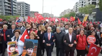 Bursa'da Coşkulu 23 Nisan Yürüyüşü