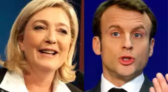 Fransa'da Le Pen ve Macron Protestosu