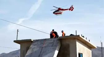 Afyonkarahisar'da Helikopter Destekli Deprem Tatbikatı