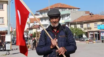 Cumhurbaşkanına Destek İçin Yürüyüş Başlattı