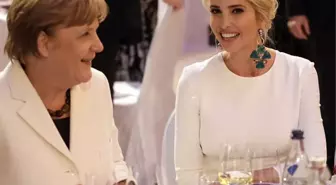 Merkel ile Görüşen Ivanka Trump'ın Küpeleri Herkesin Dikkatini Çekti