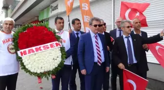 Haksen ve Katılım Büro- Sen, Kazancı Yokuşu'na Karanfil Bıraktı