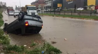 Tokat'ta Otomobil Takla Attı: 1 Yaralı