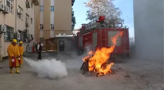 Vezirköprü'de Doğalgaz Yangını Tatbikatı Yapıldı