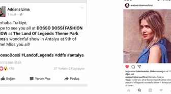 Adriana Lima'dan Türkiye'ye Mesaj