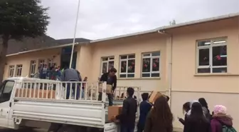 Üniversitelilerden Köy Okullarına Kıyafet Yardımı