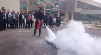Van'da 'Afet Bilinci ve Yangın' Tatbikatı
