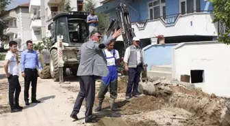 Vezirhan'da Elektrik Hatları Yer Altına Alınıyor
