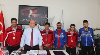 Engelli Sporculardan Başkan Özakcan'a Ziyaret