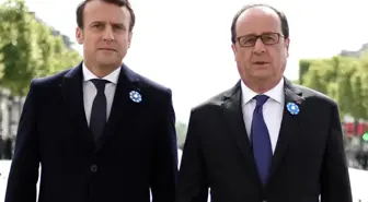 Hollande ve Macron Yan Yana