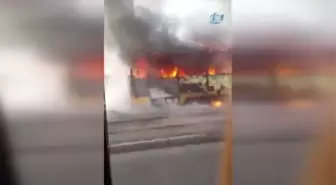 Rusya'da Tramvay Alev Alev Yandı