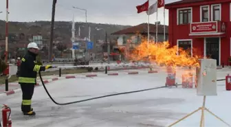 Havza'da Doğalgaz Yangını Söndürme Tatbikatı