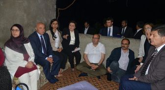 Yurt Yangınını Araştırma Komisyonu, Yangında Ölenlerin Ailelerini Ziyaret Etti