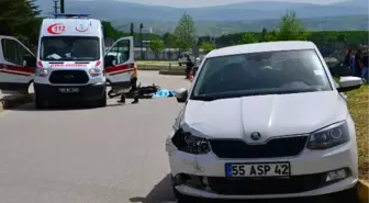 Otomobil Çarpan Motosikletteki Baba Öldü, Kızı Yaralı