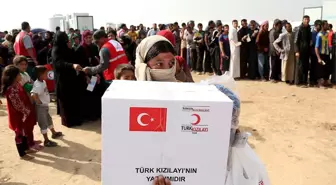 Türk Kızılayından Irak'ta 200 Sığınmacı Aileye Yardım