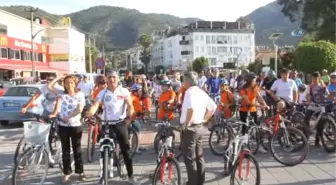 Muğla'da Sağlık İçin Pedal Çevirdiler