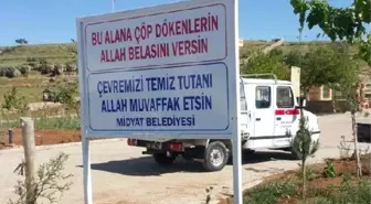 Midyat'ta Belediyeden 'dualı ve Beddualı' Çöp Uyarısı