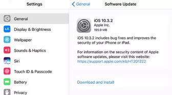 Apple İos 10.3.2 Güncellemesini Yayınladı!