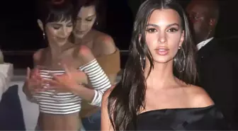 Bella Hadid, Dans Ederken Emily Ratajkowski'nin Göğüslerini Elledi