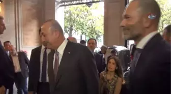 Dışişleri Bakanı Mevlüt Çavuşoğlu, Roma'da
