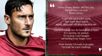 Francesco Totti'den Roma'ya Veda