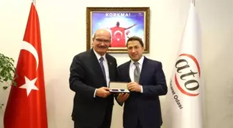 Siirt Heyeti ATO Başkanı Gürsel Baran'ı Ziyaret Etti