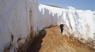 Konya'da Mayıs Ayında Kar Tüneli