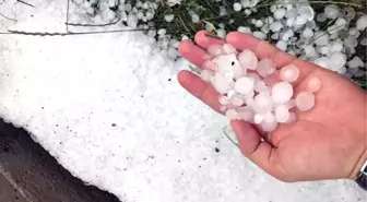 Kaş'ta Dolu Tarım Alanlarında Hasara Neden Oldu