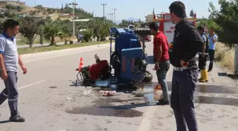 Mut'ta Taktak Motoru Devrildi: 3 Yaralı