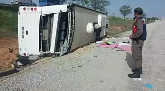 Güncelleme 2 - Samsun'da Askerleri Taşıyan Otobüs Devrildi