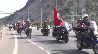 Antalya'da 300 Motorcu Jandarma İçin Kortej Oluşturdu