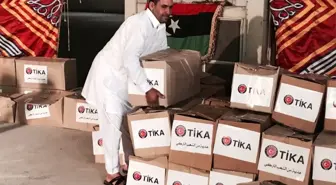 Tika'dan Libyalı Terör Mağduru Göçmen Ailelere Gıda Yardımı