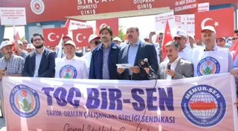 Memur-Sen'den Çatı Davasının Görüldüğü Sincan'da Milli İrade Nöbeti