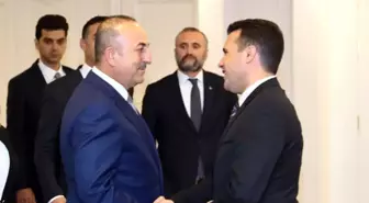 Bakan Çavuşoğlu Makedonya Başbakanı Zaev Ile Görüştü