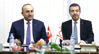 Çavuşoğlu KKTC Dışişleri Bakanı Ertuğruloğlu ile Görüştü